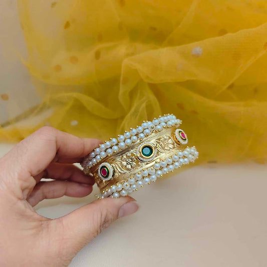 Regal Antique Finish Kada Set – Ethnic Statement Bangles