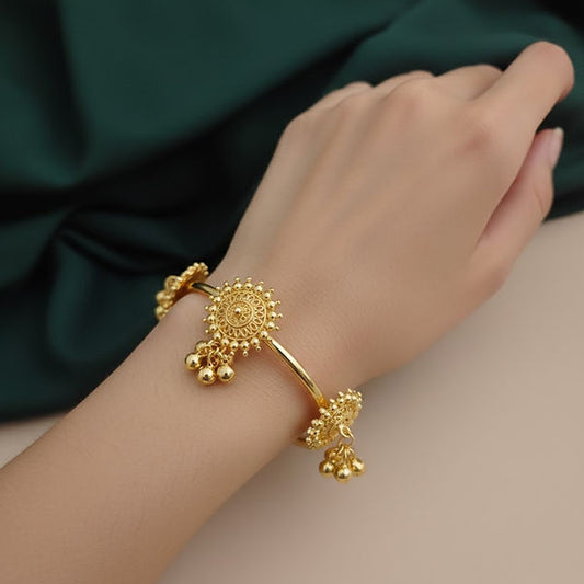 Signature Antique Dual-Tone Bangles – Cultural Royal Kada