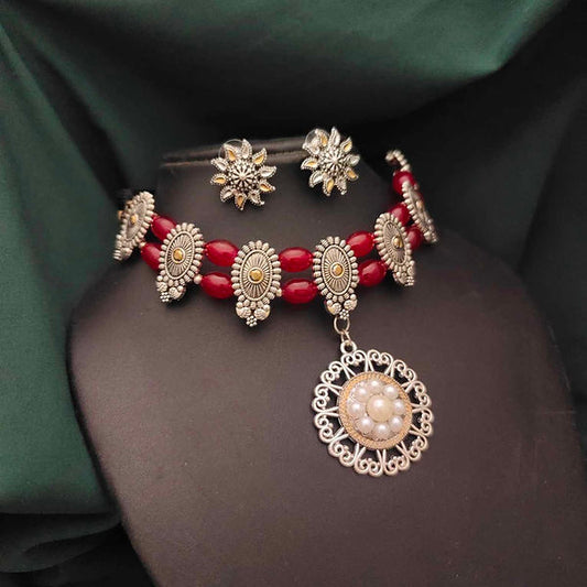 Grand Antique Finish Necklace Set