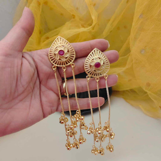 Ethnic Feather-Inspired Oxidised Earrings – Bold Cultural Elegance