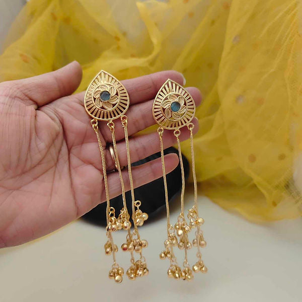 Ethnic Feather-Inspired Oxidised Earrings – Bold Cultural Elegance