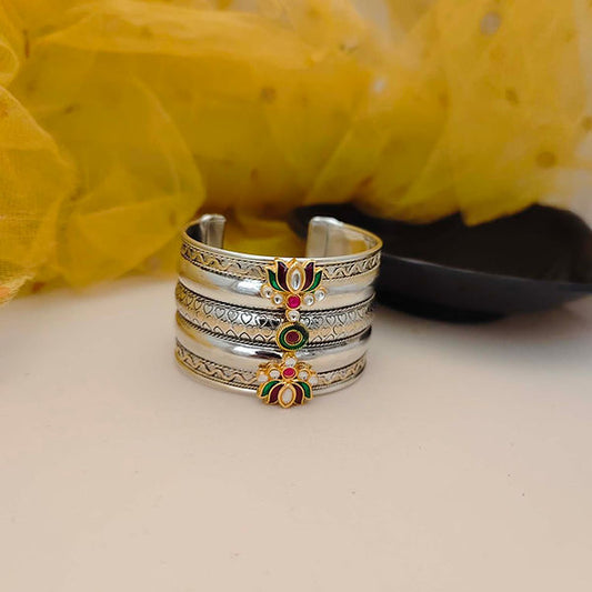 Vintage Inspired Dual-Tone Bangles – Ornate Bridal Kada