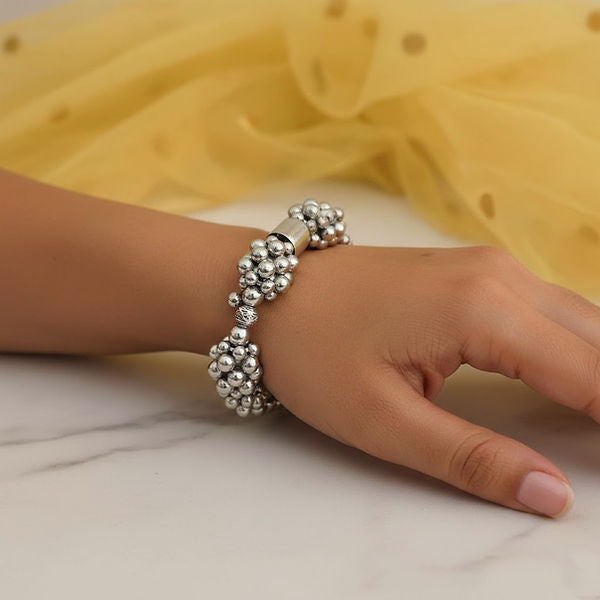 Grand Artisan Oxidised Kada Set – Festive Statement Bangles